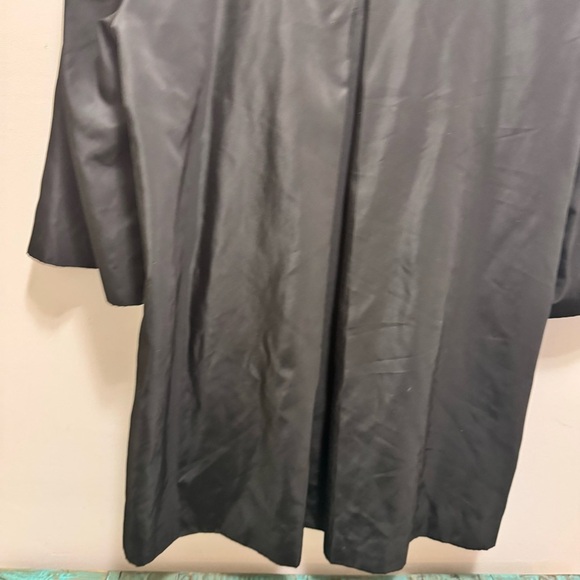 Kenzie Black Bell 3/4 Sleeve Full Zip Ruffle Floral Collar Size Large - Picture 7 of 12